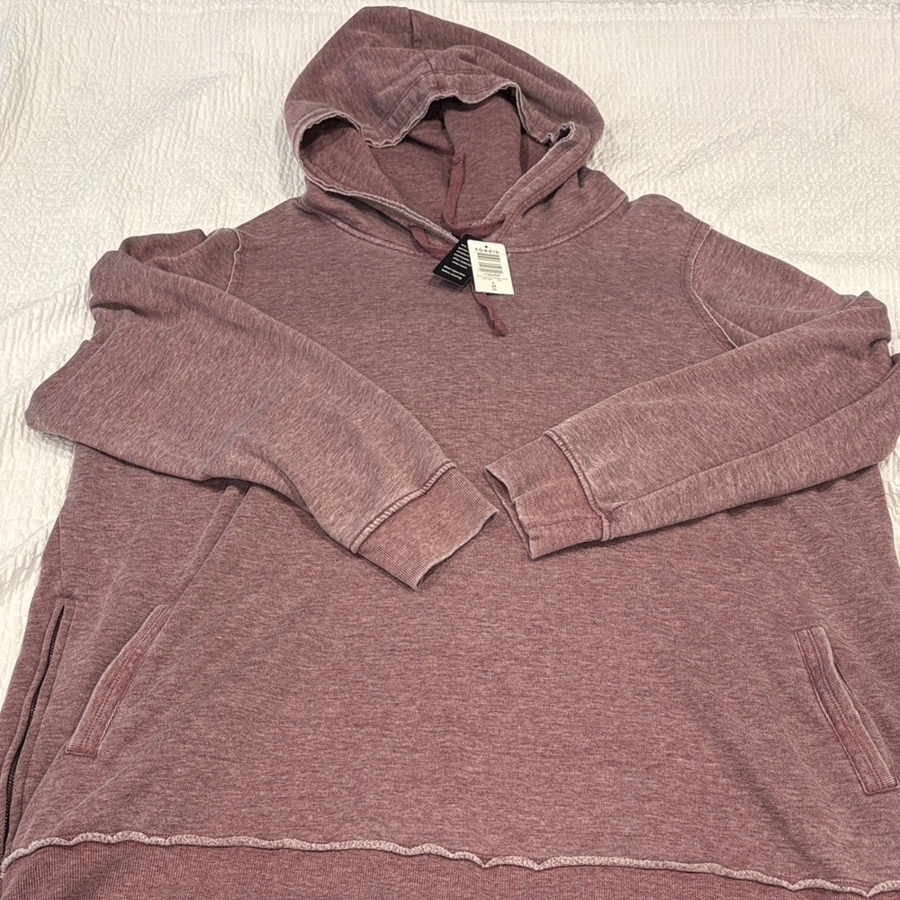 Torrid Burnout Wash Mauve Hoodie Sweater